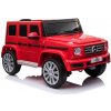 Elektrické autíčko Mercedes G500 12V, červené, 2,4 GHz diaľkové ovládanie, USB / SD Vstup, odpruženie, Lítiová batéria, LED svetlá, ORIGINÁL licencia