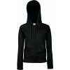 F.O.L. | Premium Lady-Fit Hooded Jacket, Dámska mikina s kapucňou, čierna, S