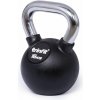 TRINFIT Kettlebell kov / guma s chrom madlem PREMIUM 16 kg