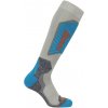 Nordica Lyžiarske podkolienky TECH JUNIOR sivá modrá tmavo sivá ružová