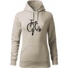 Cycle bicykel - Mikina dámská Cape s kapucí - XS ( Ľadovo sivá )