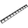 Čierny plastový skrytý záhradný obrubník FLOMA Stella Bord - dĺžka 100 cm, šírka 8 cm, výška 4,5 cm
