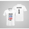 Hokejové tričko SLOVENSKO - Dieťa - 11/12r - Biela