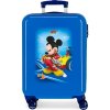JOUMMABAGS ABS Cestovný kufor Mickey Lets Roll blue ABS plast, 55x34x20 cm, objem 33 l