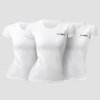 GymBeam Dámske tričko Basic 3Pack White XL - 3pack