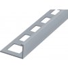 SP6/1 ukončovacia lišta L ACARA, AAR, PVC tmavo sivá, 12,5 mm, 2,5 m