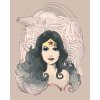 ZUTY Maľovanie podľa čísel - KRESLENÁ WONDER WOMAN Rámovanie: vypnuté plátno na rám, Rozmer: 40x50 cm