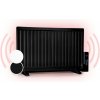OneConcept Wallander, olejový radiátor, 800 W, termostat, olejové vyhrievanie, ultra plochý dizajn, čierny (HTR2-Wallander800BK)