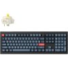 Keychron V6 Max Swappable RGB Backlight Banana Switch - Black - Knob Version, US V6M-D4 (V6M-D4)