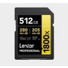 Lexar SDXC Pro 1800x U3 UHS-II R280/W210 (V60) 512GB