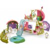 Schleich 42445 Třpytivý květinový dům s jednorožci, jezerem a stájí