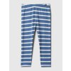 GAP 440605-01 Dětské pruhované legíny Modrá - 5YRS