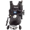 Teddies sada policejní pistole a přilba s doplňky plast 38cm v síťce
