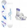Raven Mia White dámsky snowboard + Gravity Fenix white/lavender viazanie - 139 cm + L (EU 41,5-43)