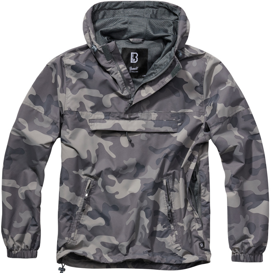 Urban Classics Summer Pull Over jacket grey camo