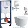 Rapid SL pre závesné WC 38528SET s chrómovou doskou + WC LAUFEN PRO RIMLESS + SEDADLO 38772001 LP1