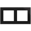 Rámček 2-násobný Nature sklo/čierna SIMON55 (Simon)