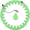 HMS Masážny hula hoop HHW01 so závažím zelená