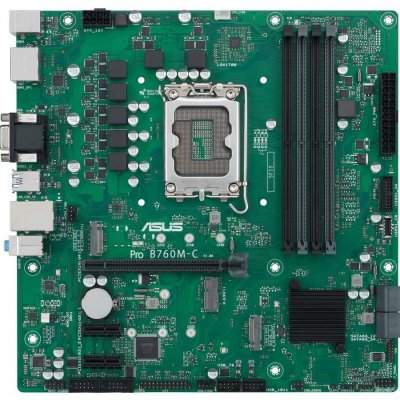 Asus PRO B760M-C-CSM Základná doska Socket Intel® 1700 Tvarový faktor Micro-ATX Čipová sada základnej dosky Intel® B760; 90MB1DX0-M0EAYC