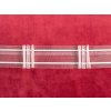 Riasiaca stuha RS-018 trojité mašličky - šírka 4 cm - riasenie 1:2