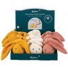 Kaloo Jemná hrkálka v tvare loptičky s uväzovacími ušami Lapinoo DISPLAY 9 PCS
