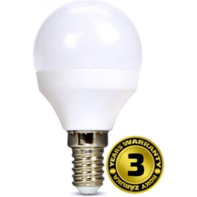 Solight LED žiarovka , miniglobe, 8W, E14, 3000K, 720lm, biele prevedenie