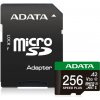 A-DATA ADATA MicroSDXC karta 256GB Speed Plus, U3, C10, A2, V30 (R:180/W:160 MB/s) + SD adaptér UD256GUI3V30A2SP-RA1