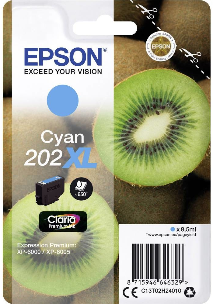 Epson 202XL Cyan - originálny