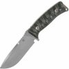 FOX knives FX-131 MBSW PRO-HUNTER lovecký nôž 11 cm, Stonewash, čierna, Micarta, kožené puzdro