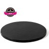 Decora Decora Podnos PEVNÝ čierny kruh 35 cm (1)