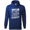 1972 v kocke - Mikina pánska Cape s kapucňou - 2XL ( Kráľovská modrá )