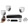 MS AI hybrid Light IP 3 kamerový set so switchom 5 Mpix WDome (6141K3B) (Monitorrs Security)