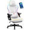 Herné kreslo Huzaro Force 4.6 White Mesh RGB Smart