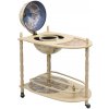 vidaXL Globe Bar Table Eucalyptus Wood Zelená Voľne stojaci