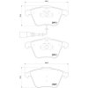 Sada brzdových platničiek kotúčovej brzdy BREMBO P 85 129