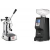 La Pavoni Europiccola Lusso + Eureka Atom 60, black