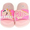 Detské gumené rúžové šľapky DINO 24-29