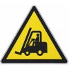 Výstražná tabuľka Manutan Expert - Pozor vozíky, samolepiace fólie, 200 mm