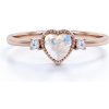Emporiálny prsteň 14k zlato Vermeil GU-DR14629R-MOONSTONE-ZIRCON Veľkosť: 5 (EU: 49-50)