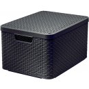 CURVER úložný box RATTAN M, 39,3 x 29,3 x 18,7 cm, hnedý, 03618-210