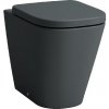 Laufen Meda - Stojace WC, vario odpad, Rimless, matný grafit H8231117580001