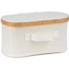 Úložný box G21 30 x 15 x 15 cm, bambusový s vekom, béžový