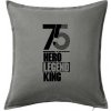 Hero, Legend, King x Queen 1975 - Vankúš 50x50 - 50x50 - Vrátane výplne ( Tmavosivý melír )