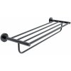 Nimco Polica na uteráky 65 cm nerezová – Unix čierna UNC-13063-90