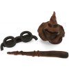 Harry Potter set (Cukrová dekorácia – Harry Potter set (klobúk, palička a okuliare))