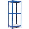 Policový regál Trestles RH 1500x600x500, nosnosť 1050 kg, 3 police bílé Farba: modrá