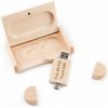 Pendrive drevo KLON 16 GB 2.0 + 3.2 USB-C TYP C + BOX + VAŠE GRAVÍROVANIE LOGO