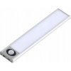 LED osvetlenie pod stôl Nábytkový pás 1W 4500K 20cm so senzorom pohybu Strieborná