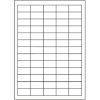 CDRmarket ETR0ECO0102A41000 samolepiace etikety 38 x 21,2 mm, 65 etiket, A4, 1000 list, biela