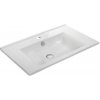 AQUALINE ZUNO 75 x 45cm umývadlo nábytkové hranaté, s otvorom, s prepadom, 9075